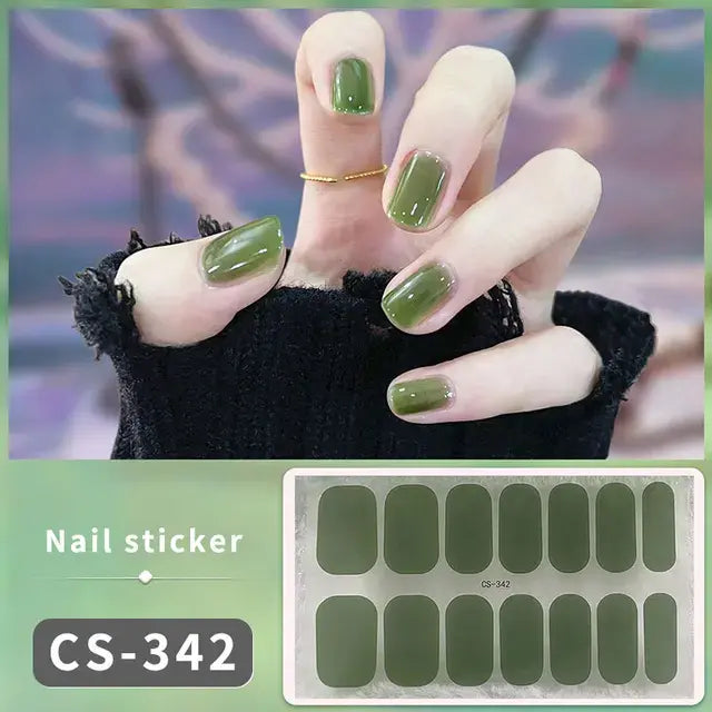 DIY Gel Nail Stickers